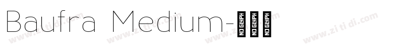 Baufra Medium字体转换